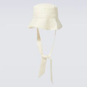 King & Tuckfield white cotton bucket hat made in London